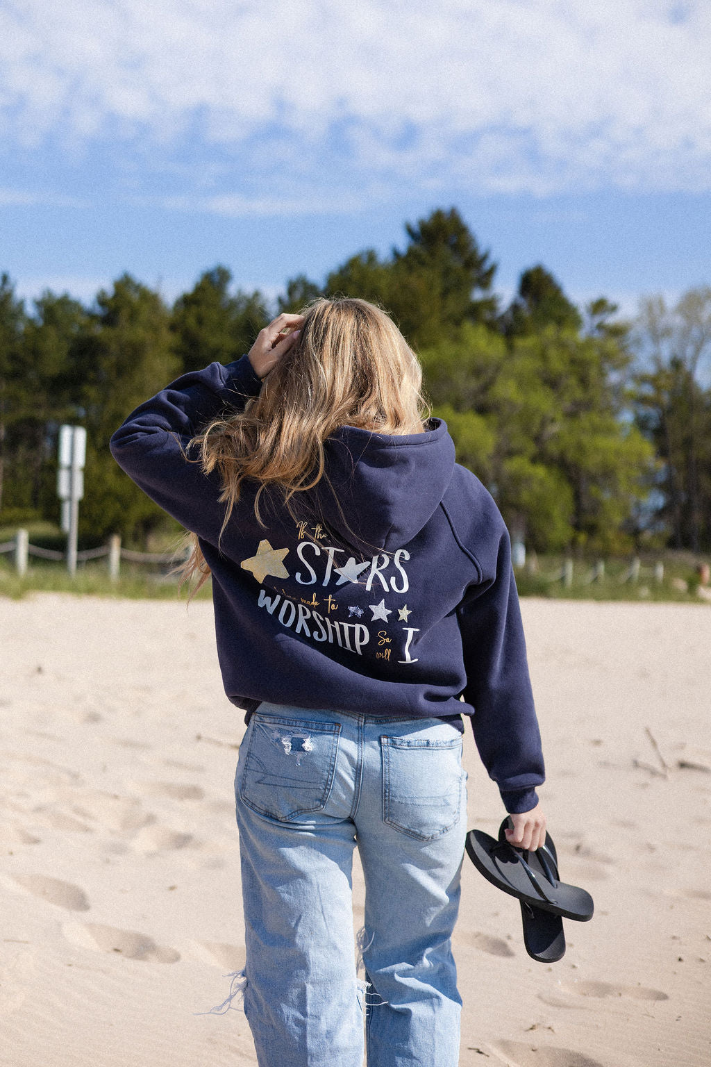 Stars Patchwork Hoodie