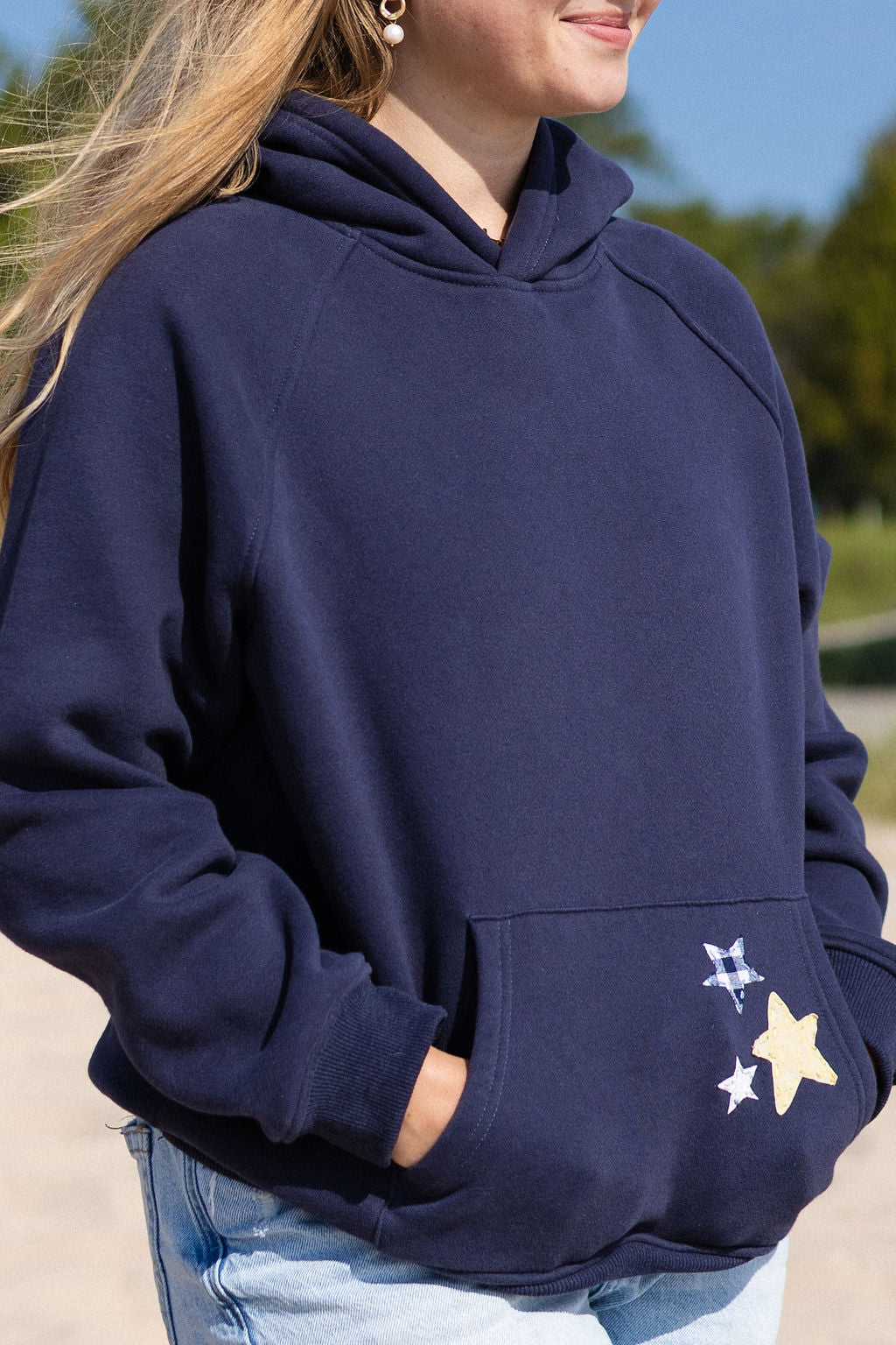 Stars Patchwork Hoodie
